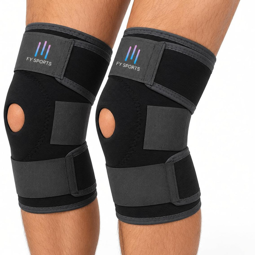FY Sports Knee Support Open Patella, Breathable Knee Cap Brace for Arthritis, Pain Relief Knee Support