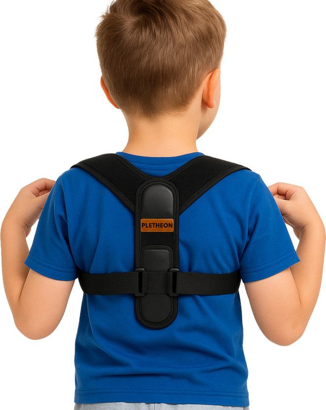 PLETHEON Posture Corrector with Clavicle Support | Back & Shoulder Alignment Brace Posture Corrector(Black)