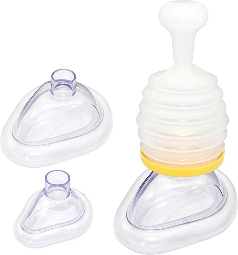 maycreate Portable Choking Rescue Device for Kids and Adults Emergency Airway Suction Supporter(Yellow)