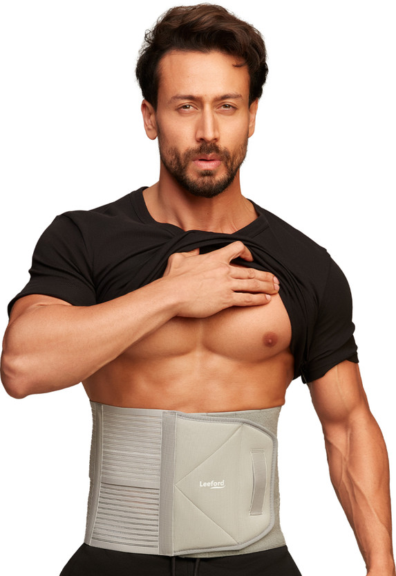 Leeford Abdominal Belt for Post-Surgery, C-Section, Hernia Support & Tummy Slimming Abdominal Belt(Grey)