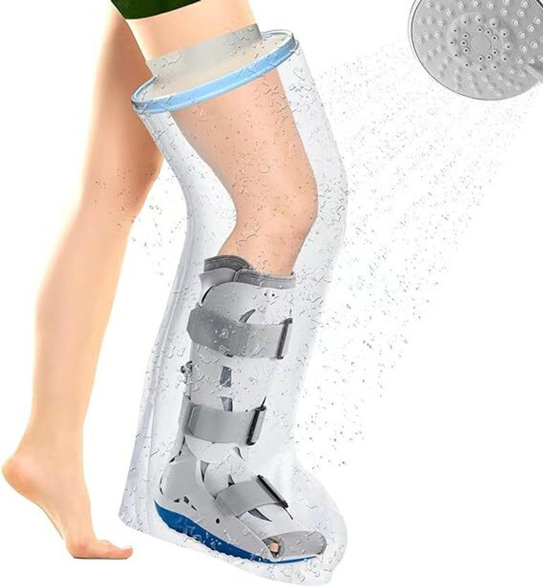 BELLWORT BELLWORT Waterproof Leg Cast Cover for Shower Reusable Adult Waterproof Heel Support Foot Support(White) - Flipkart Deal