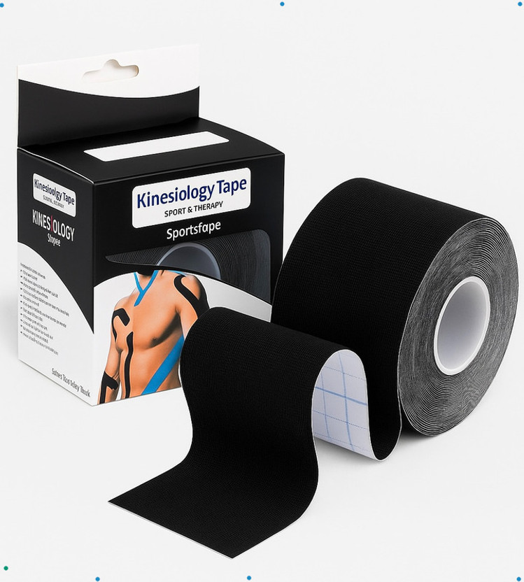 D fight Sports Recovery Tape for Joint Support & Pain Reduction Kinesiology Tape(Multicolor)