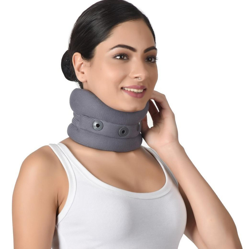AccuSure AccuSure Cervical Collar Soft With Support(Immobilization,Ventilation) For Men and Women Neck Support(Grey) - Flipkart Deal