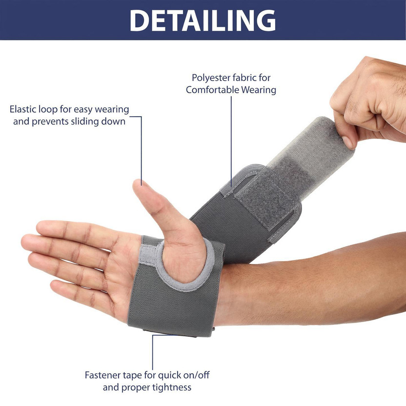 Total Ortho Care Wrist binder is designed to support, WRIST RELIEF! CARPAL TUNNEL SYNDROME Wrist Support(Grey)