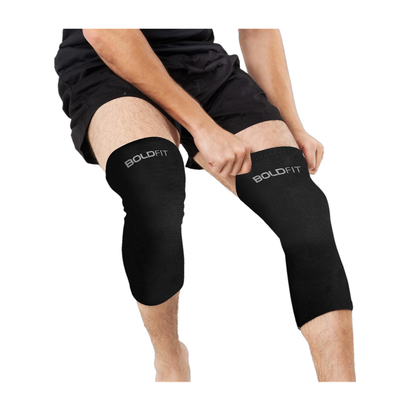 BOLDFIT Knee Cap for Knee Pain for Women Men Knee Support Gym Knee Cap for Sports Pain Knee Support(Black)