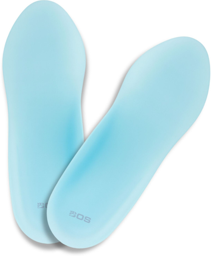 Bos Medicare Surgical Silicone Arch Support Insoles for Flat Feet Orthopedic Foot Support Pads (Small) Insole(Blue)