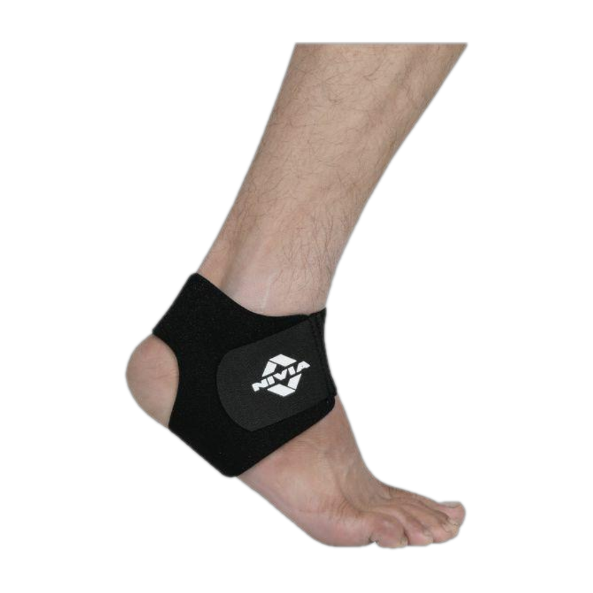 NIVIA Orthopedic Basic Ankle Support - Free Size (Melange/Black) for Recovery. Ankle Support(Black)