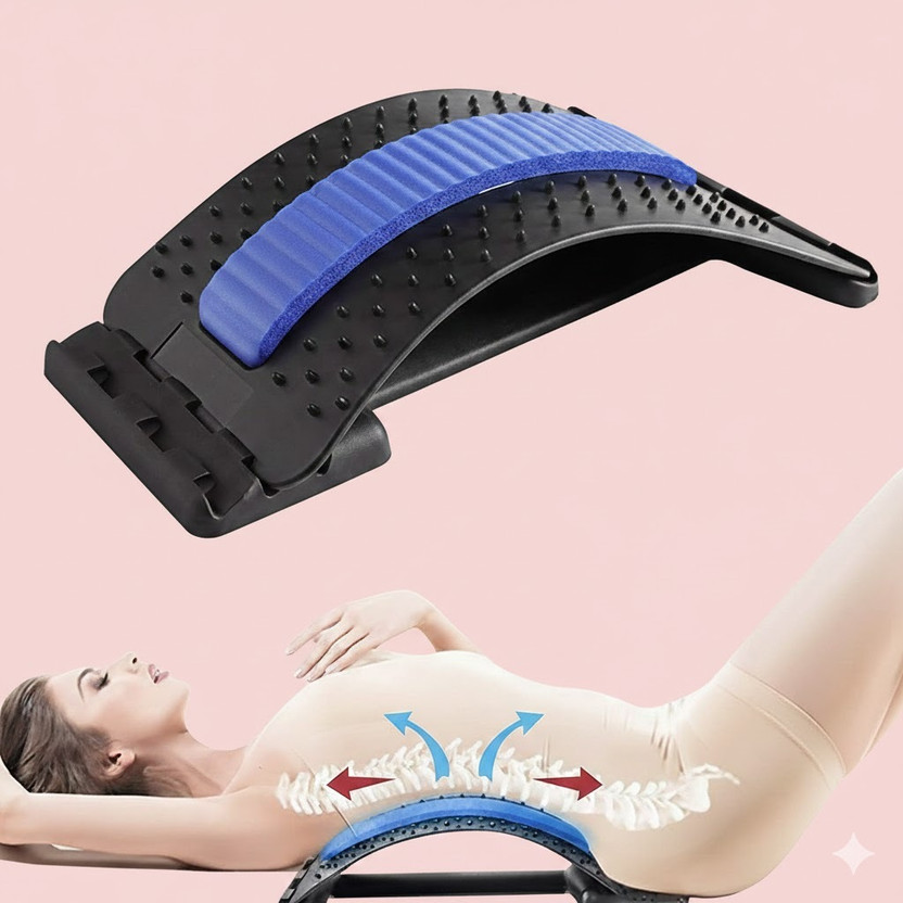 SUVIKSHA Back Pain Relief Product Back Massager Bed Chair Full Set Back / Lumbar Support