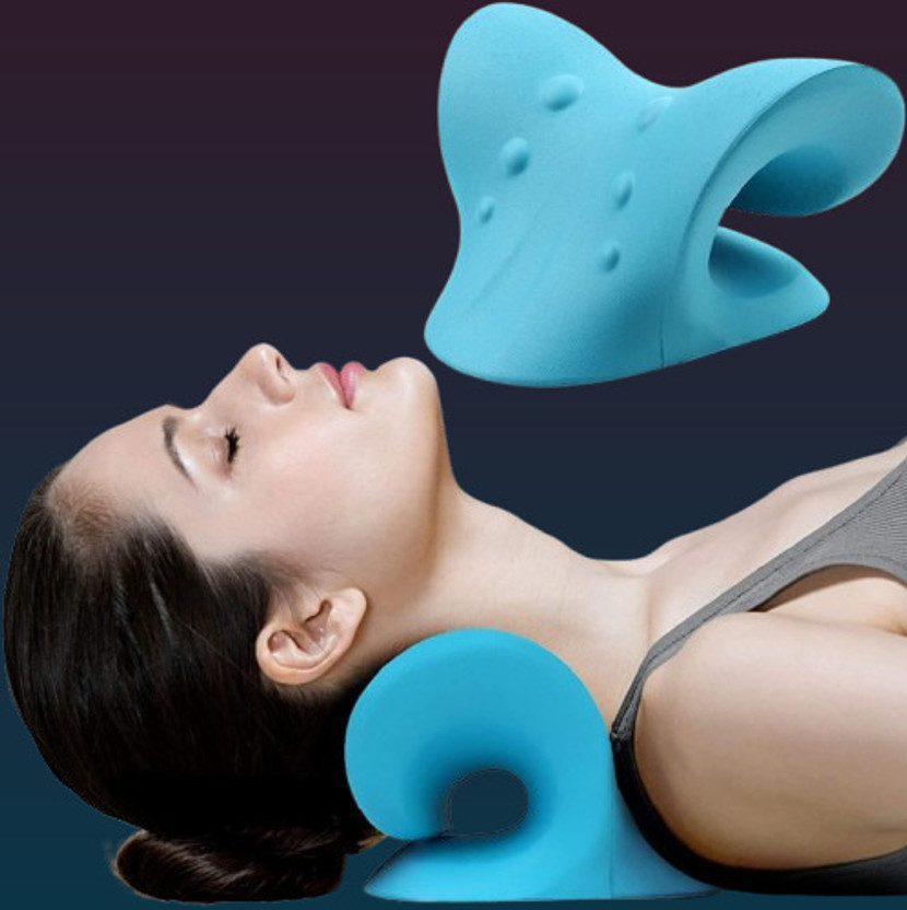 POLYGON Neck Stretch Equipment Cervical Spine Corrector Pain Relief Support Neck Support(Multicolor)