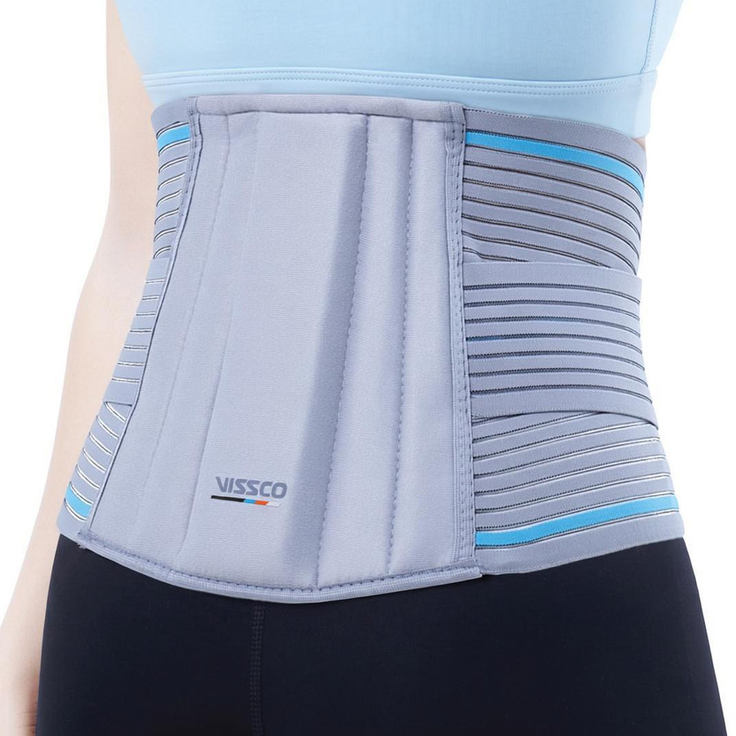 VISSCO Lumbocare Support Belt Pain solution for Lower Back and Abdomen (Grey) Back / Lumbar Support(Grey)