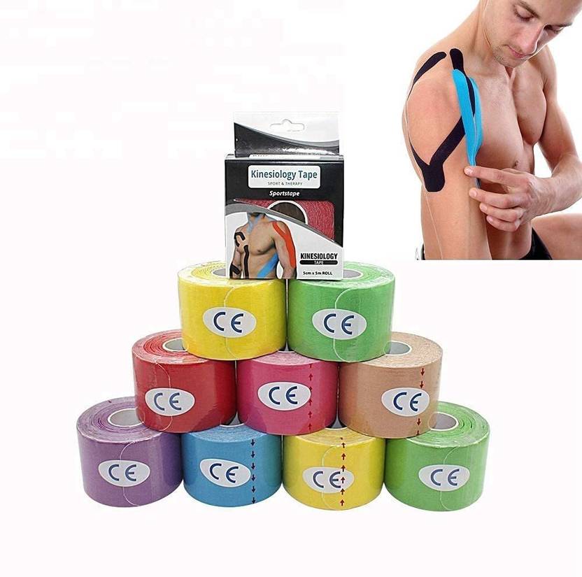 Biotronix K tape Physiotherapy Kinesio Tape Pack of 10 pc ( Size 5 cm x