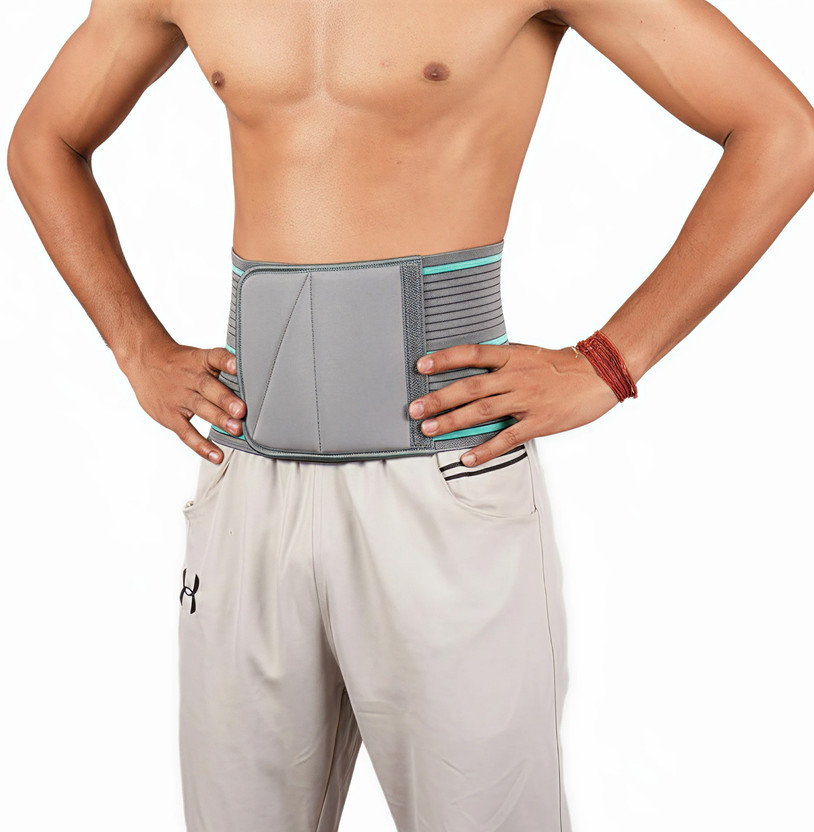 Med A-1200 Medical Abdominal Belt (Size S) for Post-Surgery & Back Support Abdominal Belt(Grey)