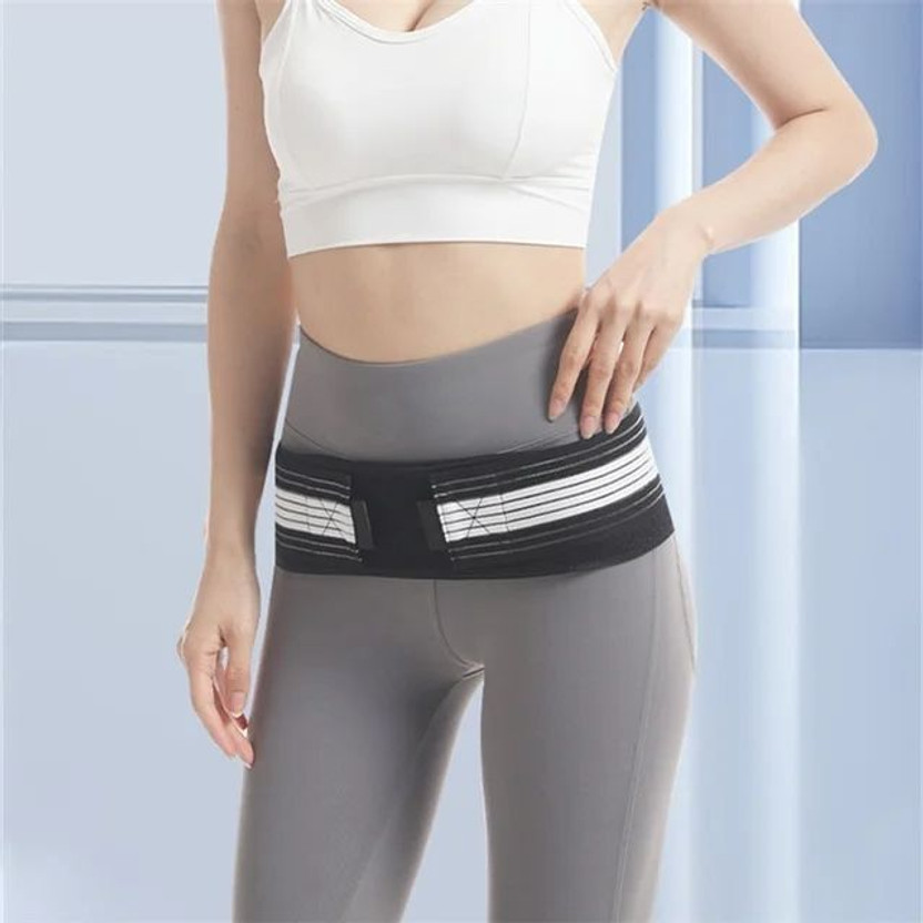 Digitalduniya Support Joint Hip Belt Lower Back Support Brace for Men and Women Back F825 Back / Lumbar Support(Black, White)