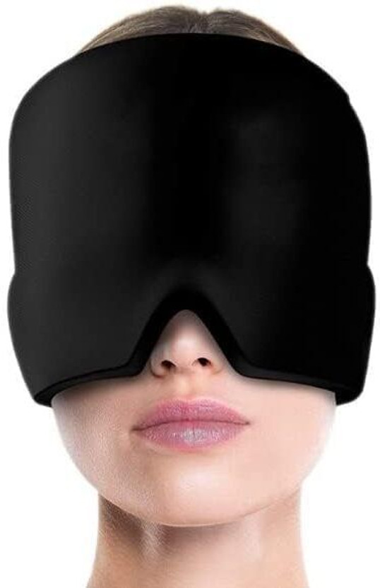 On cart Migraine Relief Cap Headache Eye Mask for Puffy Eyes,Tension,Sinus&Stress Relief Head Support(Multicolor)