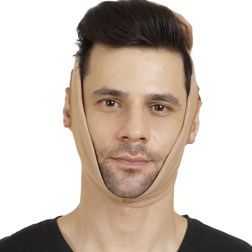 LYMPHACURE LYMPHACURE Post Liposuction Chin Strap| Face Shaper| Facial Slimming| Jawline tightening Supporter(Beige) - Flipkart Deal