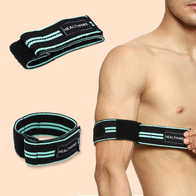 HealthHike Blood Flow Restriction Bands (BFR) for Arms Occlusion Training, Gym & Workout Hand
