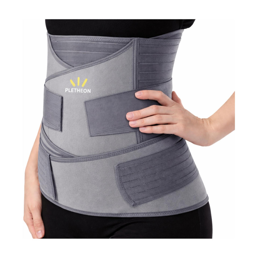 PLETHEON PLETHEON Belt after delivery for tummy reduction Shapewear Post pregnancy belt Abdominal Belt(Grey) - Flipkart Deal