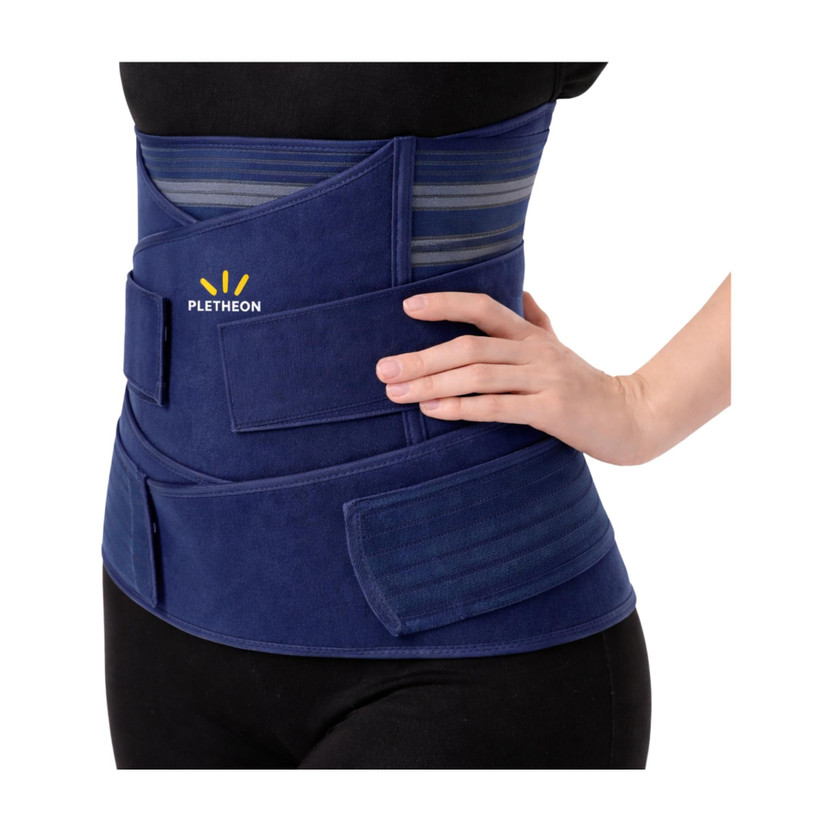 PLETHEON Belt after delivery for tummy reduction Shapewear Post pregnancy belt Abdominal Belt(Blue)
