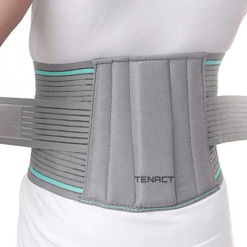 TENACT Lumbar Support Belt for men and women LS Belt and Backpain Relief Belt Back / Lumbar Support(Grey)