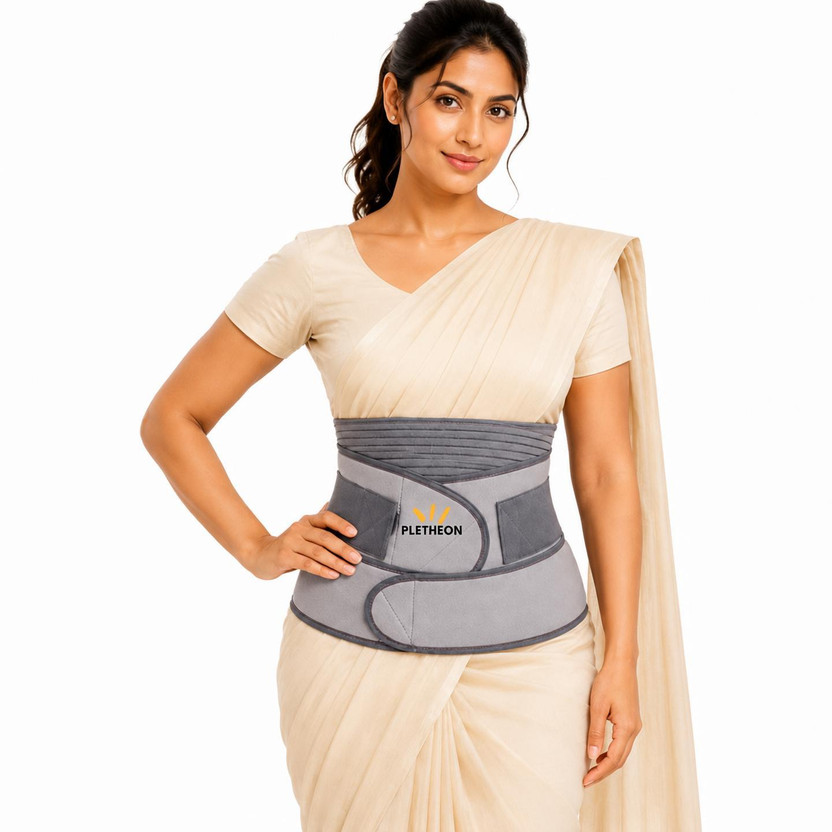 PLETHEON PLETHEON Postpartum Waist Trainer Recovery Support Belt Post Maternity Belt for Pregnancy Abdominal Belt(Grey) - Flipkart Deal