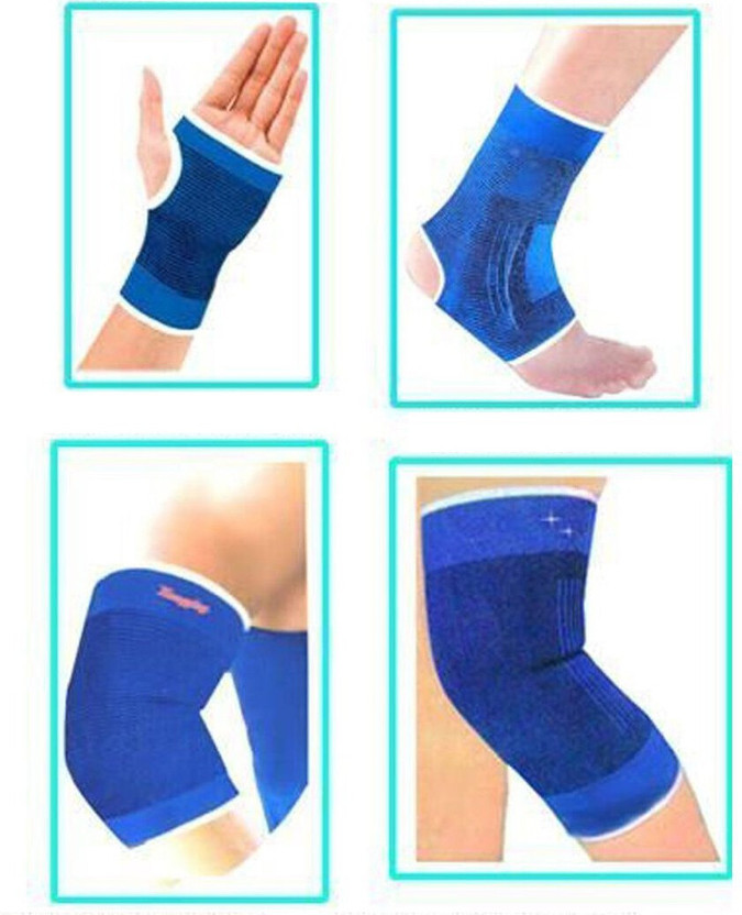 CROWN CROWN Combo of Knee , Elbow, Ankle and palm Supports Hand Support(Blue) - Flipkart Deal