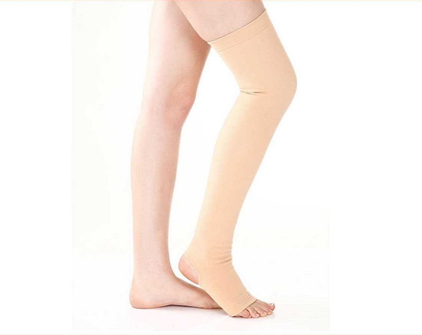 WROXTY WROXTY Varicose vein Stocking (Classic Pair) Above Knee-For Pain and Swelling Knee Support(Beige) - Flipkart Deal