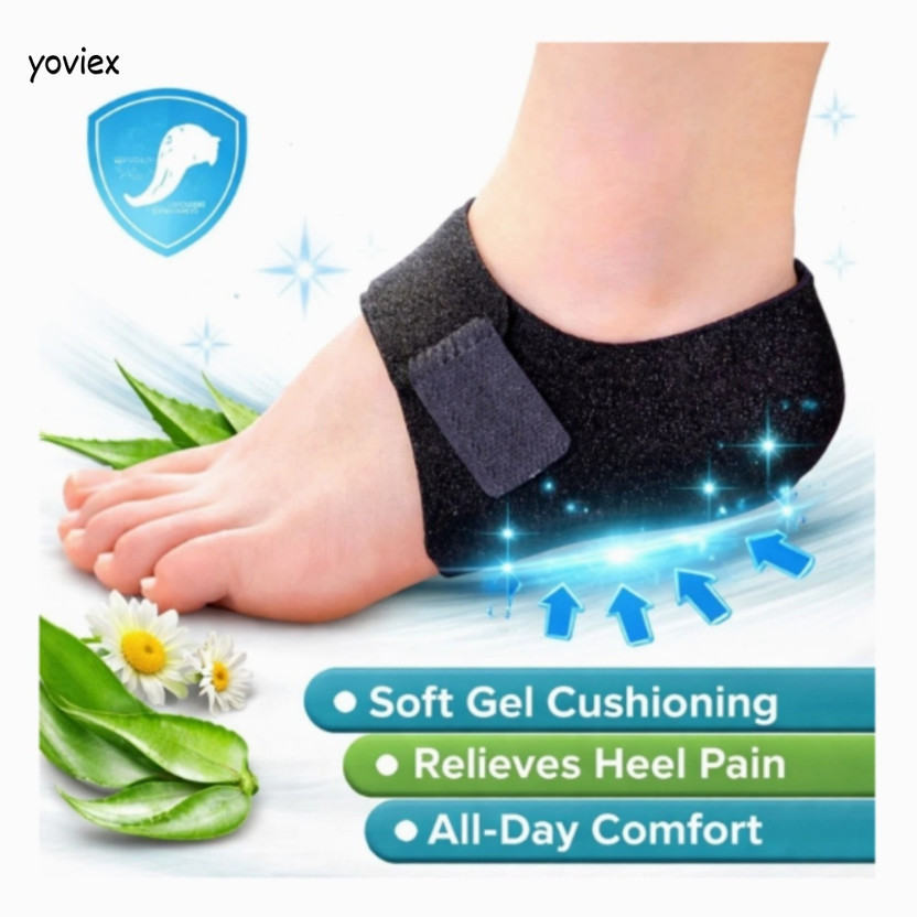 Yoviex Foot Care Heel Pads Orthopedic Heel Support Pads For Men And Women Heel Support(Black)