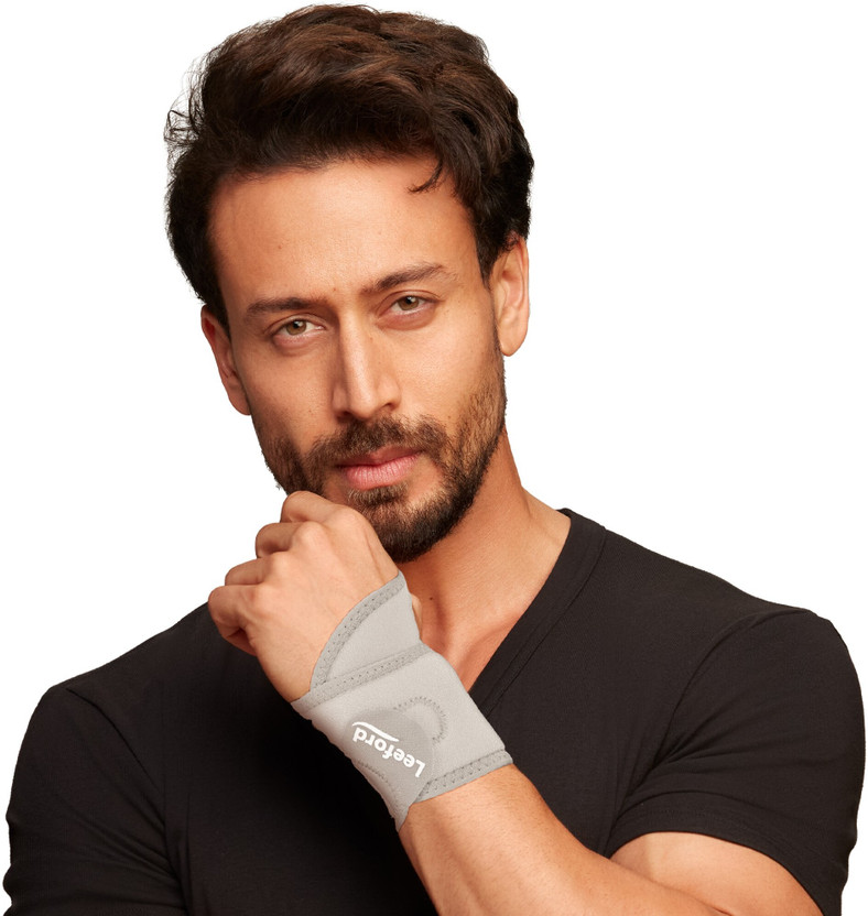 Leeford Wrist Brace With Thumb | Adjustable & Better Grip for Pain Relief Wrist Support(Grey)