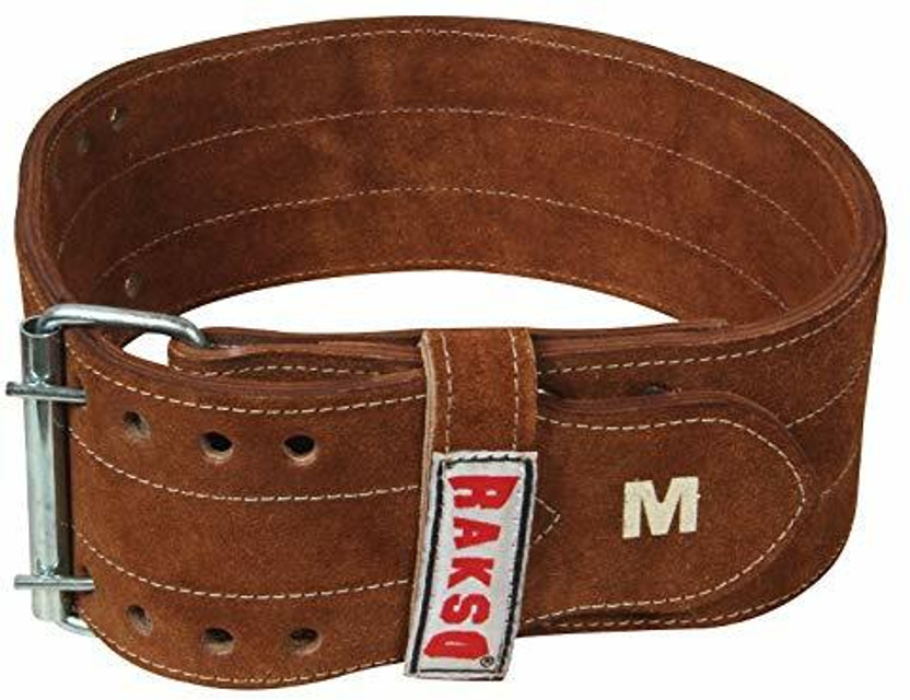 Rakso Weight lifting Gym Belt Back Support For Men and Women GOLD LEATHER Abdomen Back / Lumbar Support
