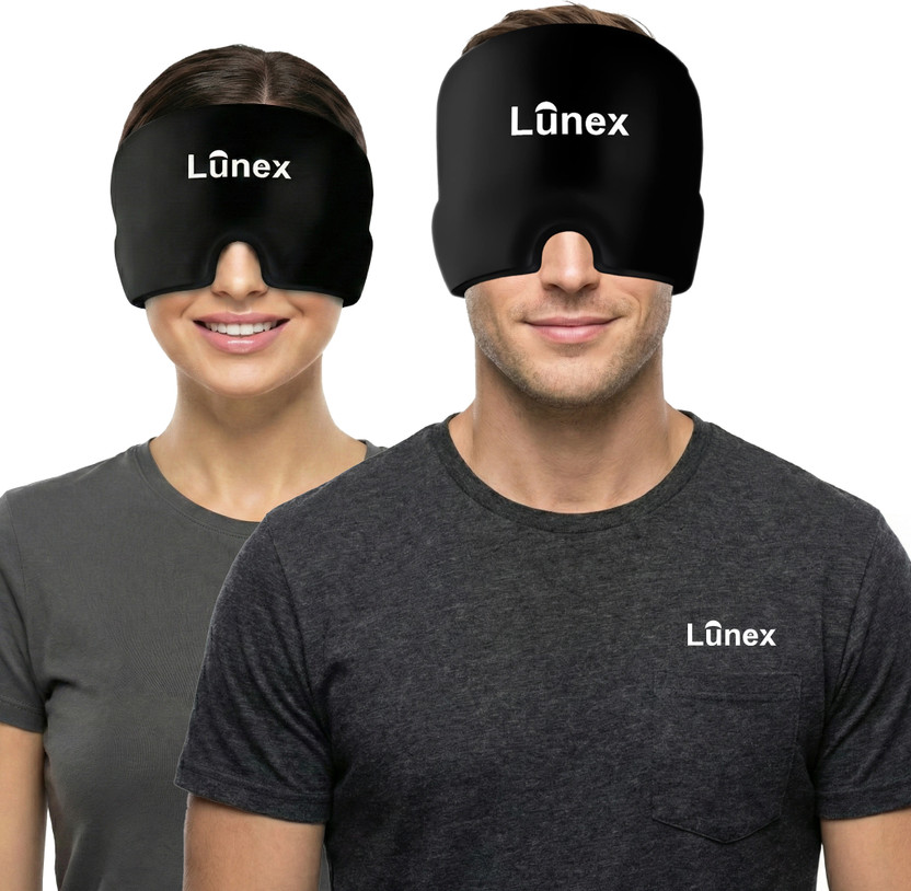 Lunex Premium Migraine Relief Cap|Migraine Relief & Headache Relief Products Head Support(Black)