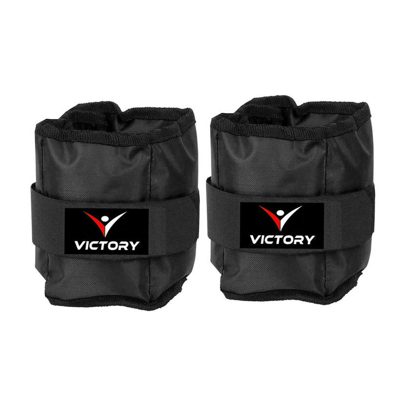 VICTORY VICTORY (750 gm X 2) Pair Wrist / Ankle weight for Fitness, Walking, Jogging, Aerobics Black Ankle Weight(1.5 kg) - Flipkart Deal