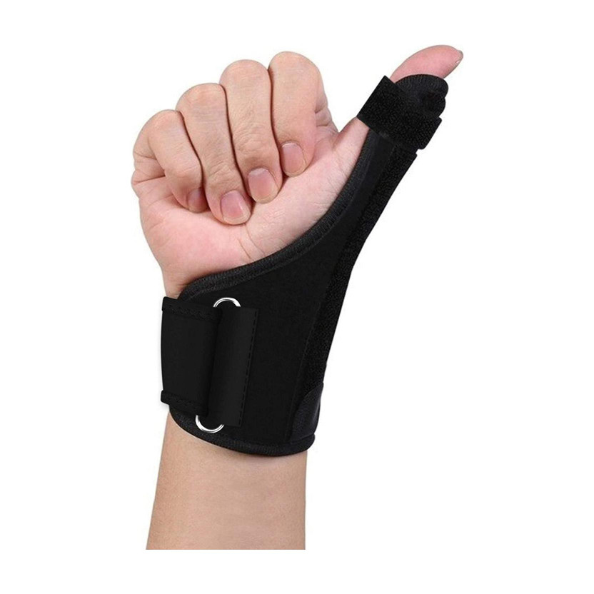 LUIS LOGAN Thumb Brace Spica Splint Support - Neoprene Reversible Thumb Stabilizer Splints(Black)