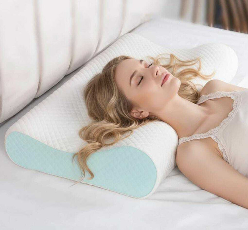 Kartona Orthopaedic Cervical Pillow - Memory Foam Pillow Cervical Pillow(Blue)