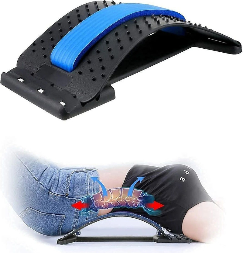 Neat Multi Level Stretcher, Back Pain Relief Product Back / Lumbar Support(Black)