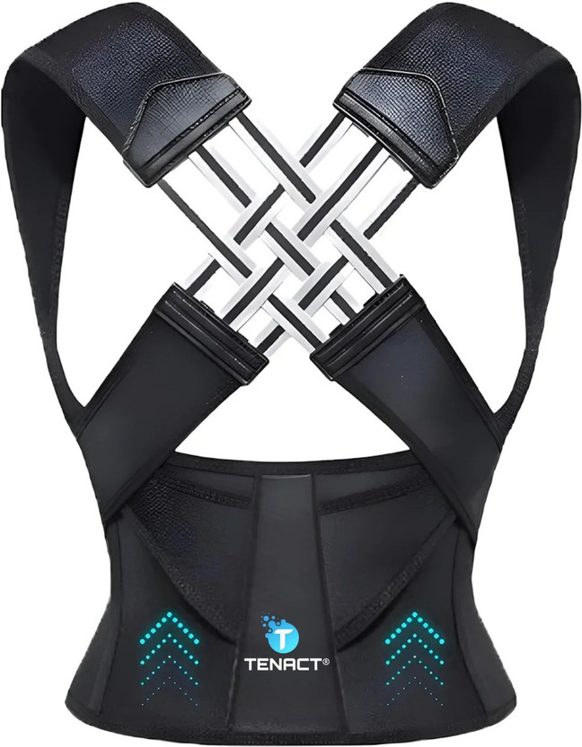 TENACT Posture Corrector Belt Pro Fix for Men & Women Straight Back pain Relief Posture Corrector(Black)