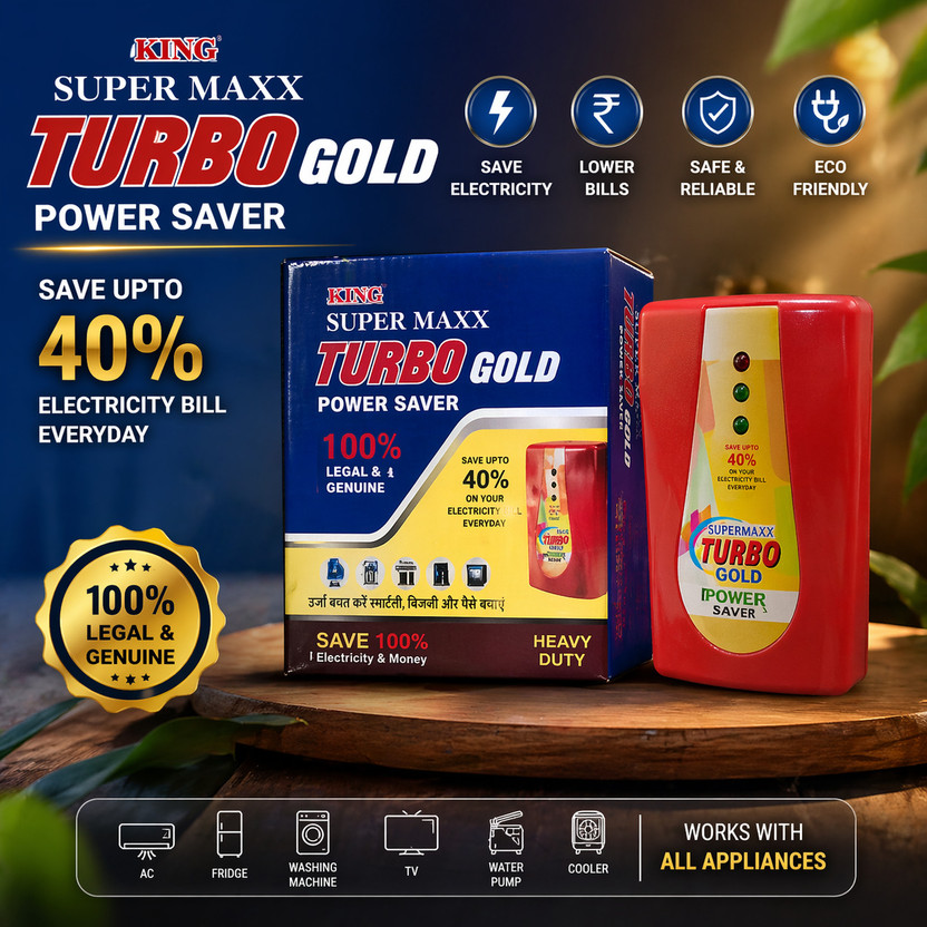 SAIBABA Turbo Gold Power Saver 1  Socket Extension Boards(Red, 0 m)