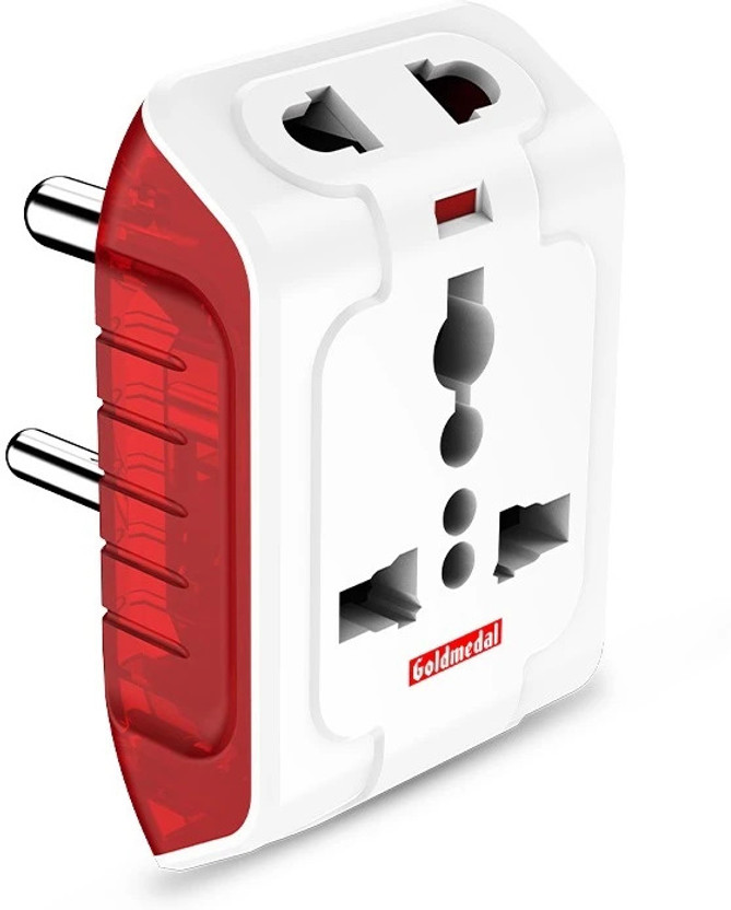 Goldmedal Spice Multi Plug | Travel Adaptor | 1  Socket Extension Boards(Multicolor, 0 m)
