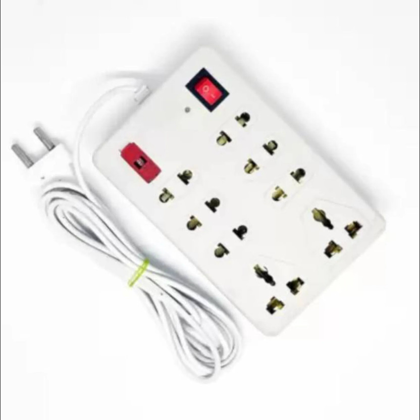 Vimla CB_15451_Extensionbox8 Socket 1 Switch With fuse 8 Socket Extension Boards 8  Socket Extension Boards(White, 2.5 m)