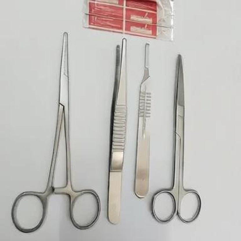 ARI Dressing Surgical instruments Set Stainless steel with 2 blades Utility Forceps