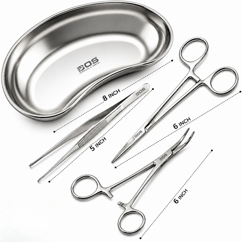 Bos Bos Medicare Surgical Instruments Set KidneyTray|Artery Forcep|kocher Forceps|Dressing Forcep&Scissors Needle Holders - Flipkart Deal