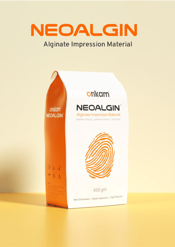 Orikam Neoalgin Alginate Impression Powder 450gm Surgical Plier(PTFE (Non-stick))