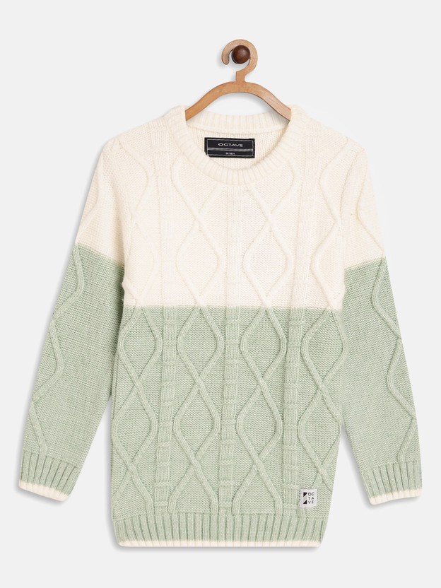 Octave Colorblock Round Neck Casual 