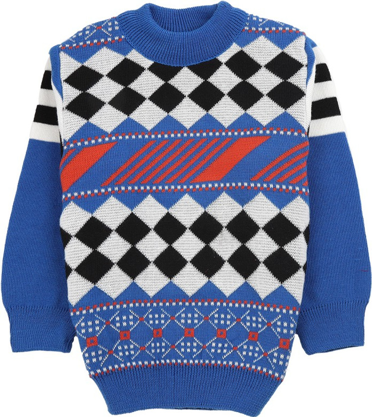V-MART Printed Round Neck Casual Boys 