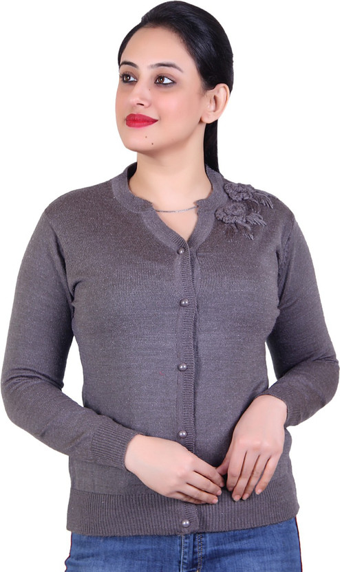Ogarti Solid Round Neck Party Women 
