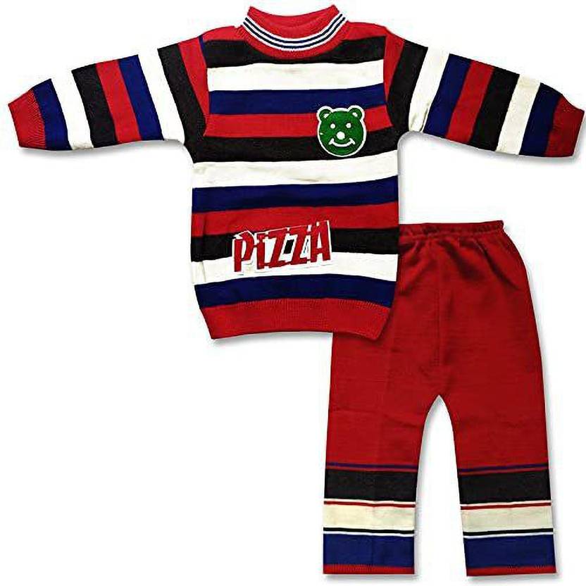 Casual Fashion Striped High Neck Casual Baby Boys Red Sweater Buy