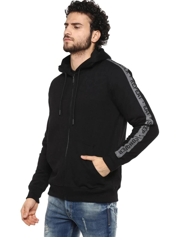 Alan Jones Full Sleeve Solid Men Sweatshirt
