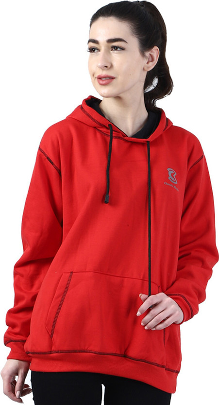 Chanda Khuba Full Sleeve Solid Women Sweatshirt