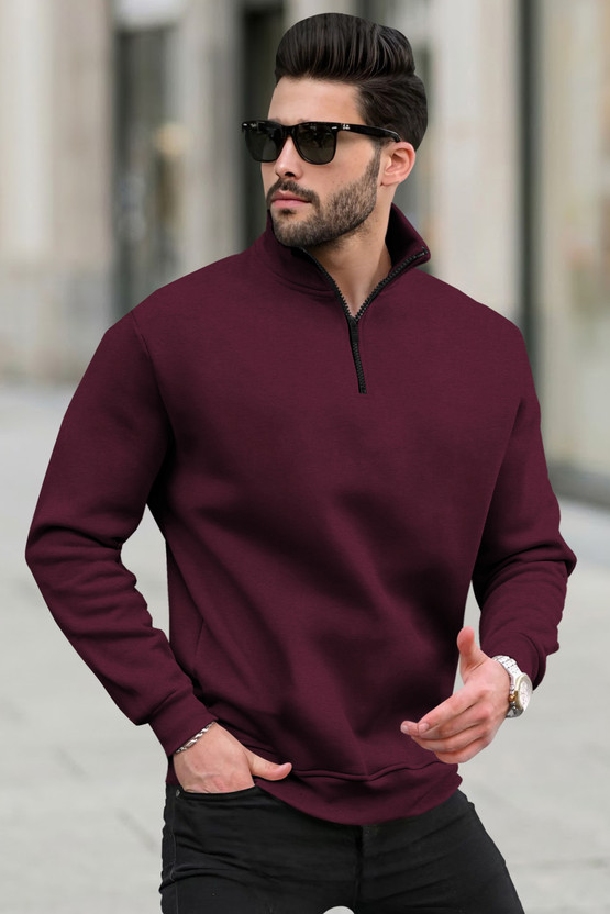 GLOBAL GLOBAL NOMAD Full Sleeve Solid Men Sweatshirt - Flipkart Deal