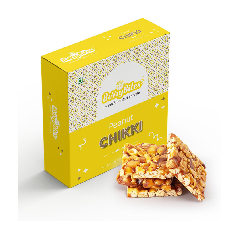 Delight Berrybites Peanut Chikki, Peanut Bar, GroundNut Bar, Gajak Gazak | with Jaggery(800 g)