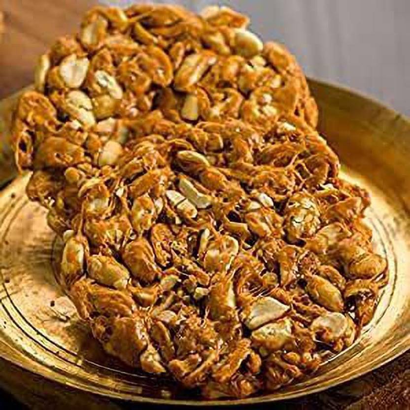 FreshTrain Round Peanut Chikki Punjabi Chikki Peanuts & Jaggery Gol
